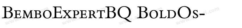 BemboExpertBQ BoldOs字体转换